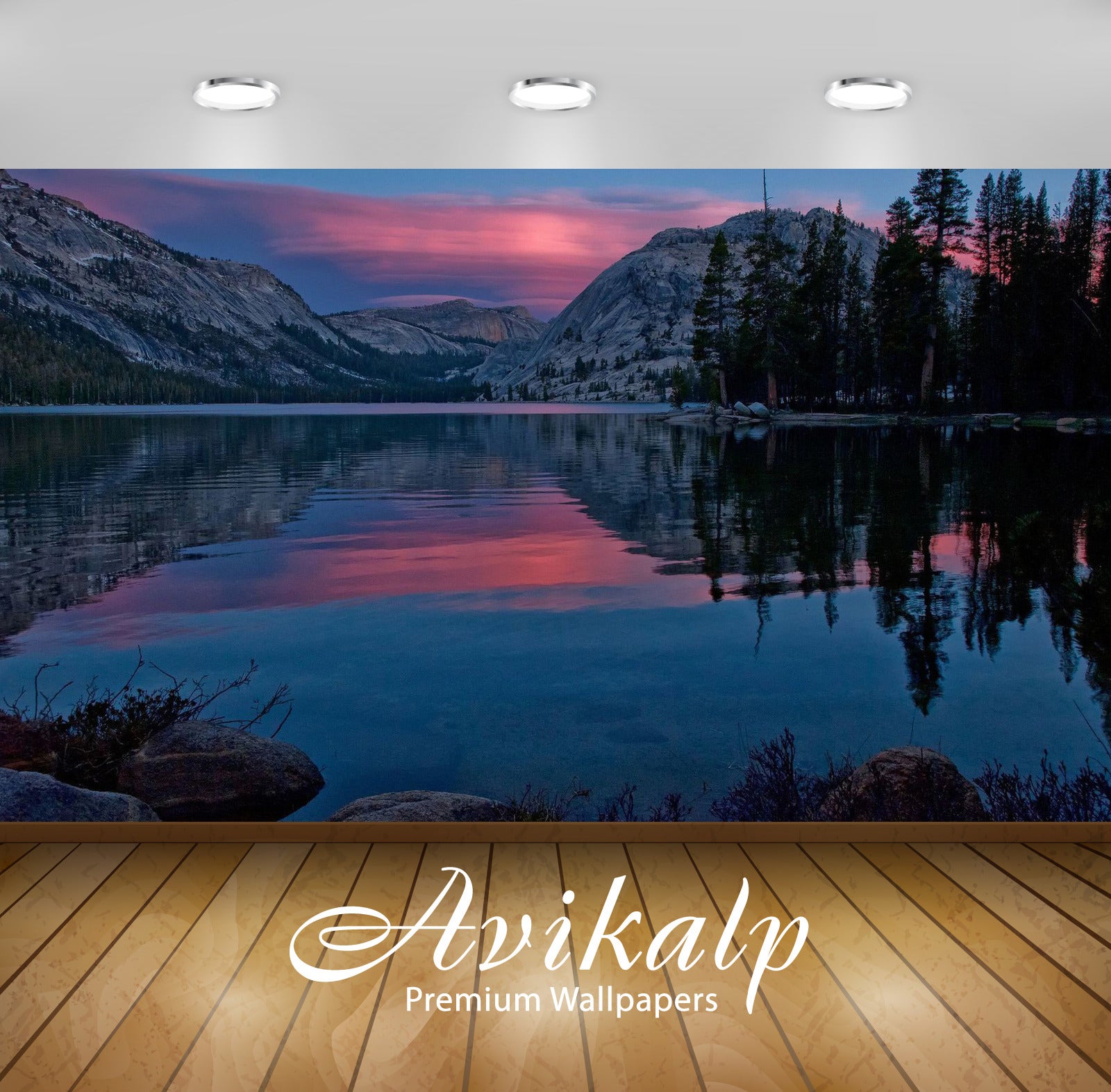 Avikalp Exclusive Awi6549 Tenaya Lake Nature Full HD Wallpapers for Living room, Hall, Kids Room, Ki