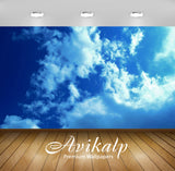 Avikalp Exclusive Awi6692 White Clouds And Blue Sky Nature Full HD Wallpapers for Living room, Hall,