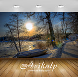 Avikalp Exclusive Awi6709 Winter By The Lake Nature Full HD Wallpapers for Living room, Hall, Kids R