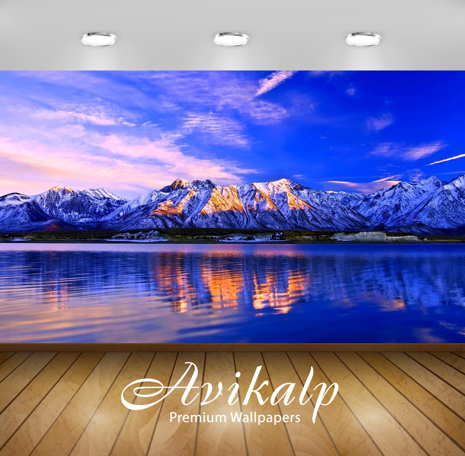 Avikalp Exclusive Awi6715 Winter Landscape Nature Full HD Wallpapers for Living room, Hall, Kids Roo