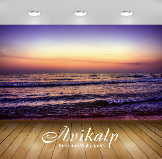 Avikalp Exclusive Awi6793 Amazing Sunset At The Beach Nature HD Wallpaper