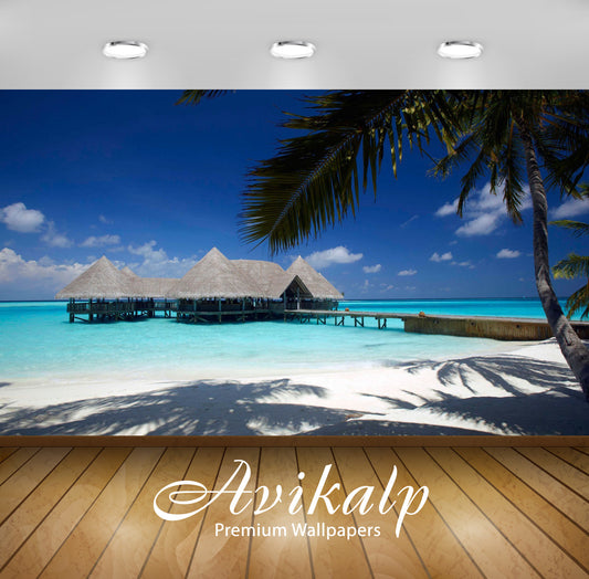 Avikalp Exclusive Awi6868 Bora Bora Resort Nature HD Wallpaper