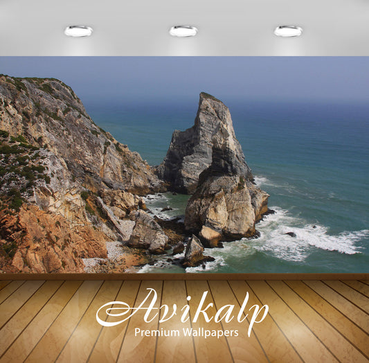 Avikalp Exclusive Awi6903 Cliffs At The Ocean Nature HD Wallpaper