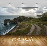 Avikalp Exclusive Awi6999 Heavy Clouds Above Durdle Door Nature HD Wallpaper