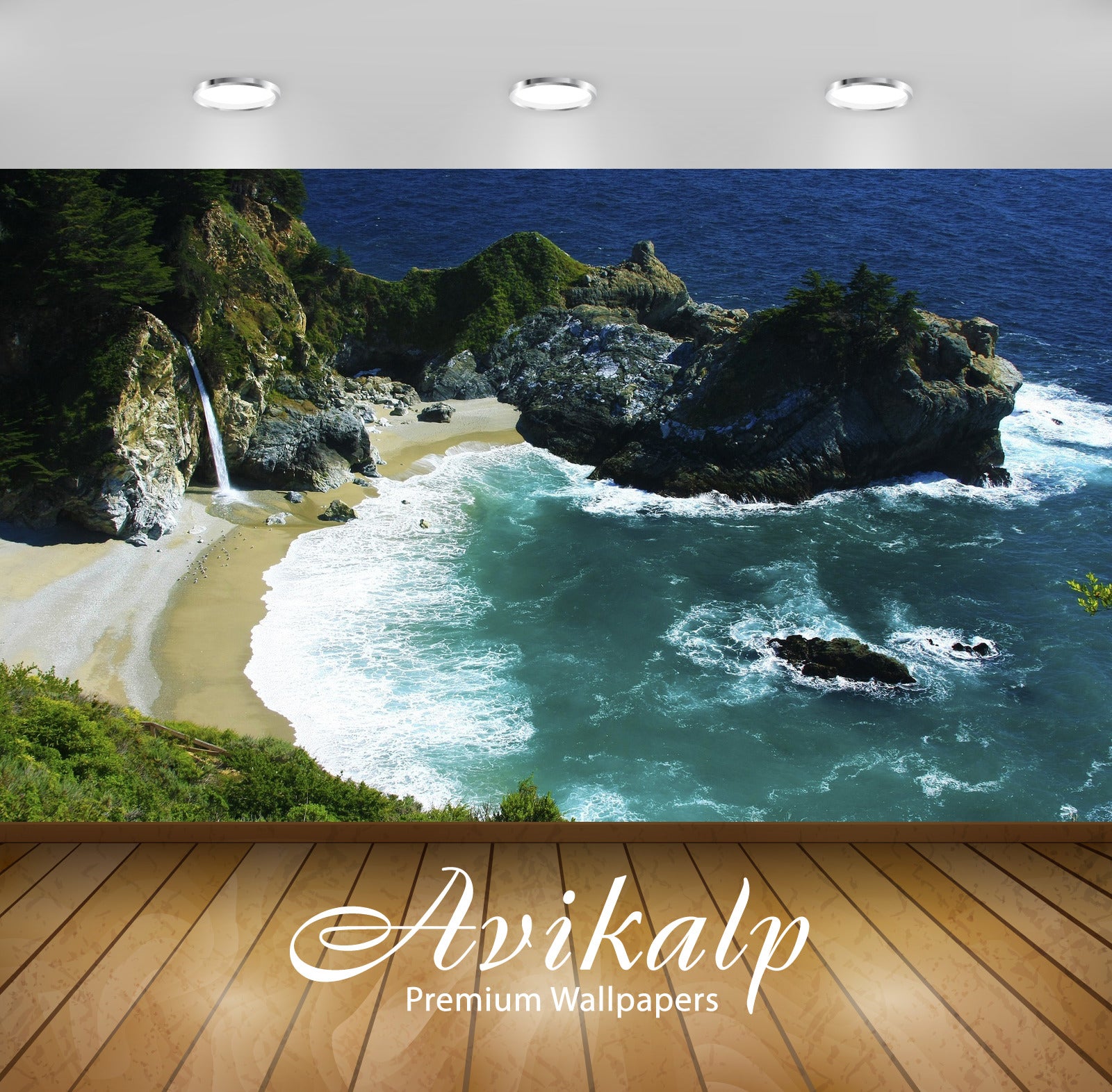 Avikalp Exclusive Awi7091 Mcway Falls Julia Pfeiffer Burns State Park Nature HD Wallpaper