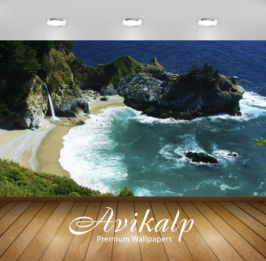 Avikalp Exclusive Awi7091 Mcway Falls Julia Pfeiffer Burns State Park Nature HD Wallpaper