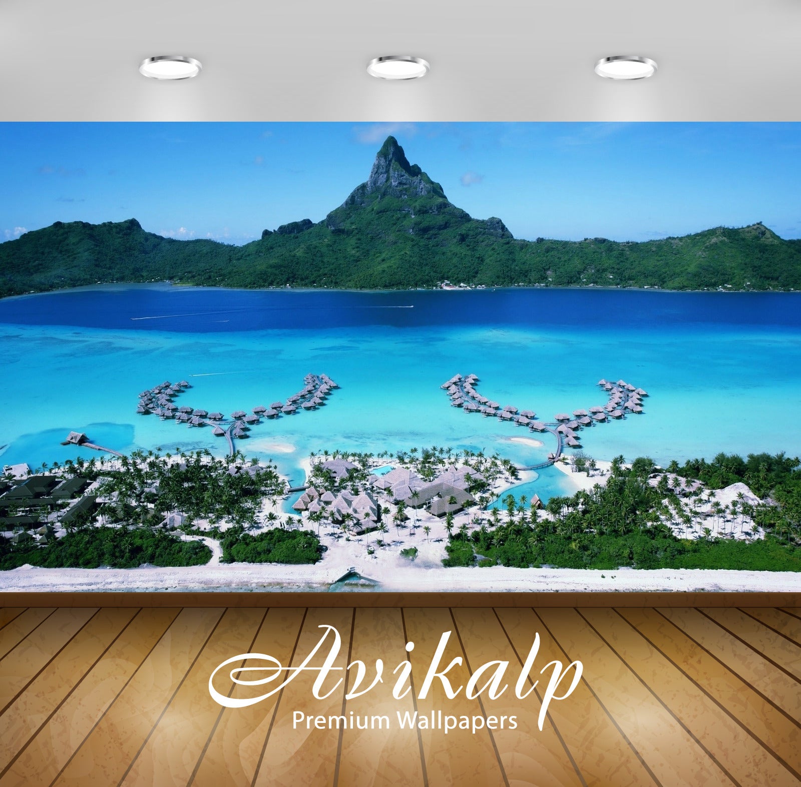 Avikalp Exclusive Awi7289 Splendid Tropical Resort In Bora Bora Nature HD Wallpaper