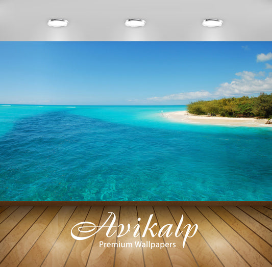 Avikalp Exclusive Awi7351 Turquoise Beach Nature HD Wallpaper