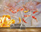 Avikalp MWZ0012 Pink Orange Flowers Fishes HD Wallpaper