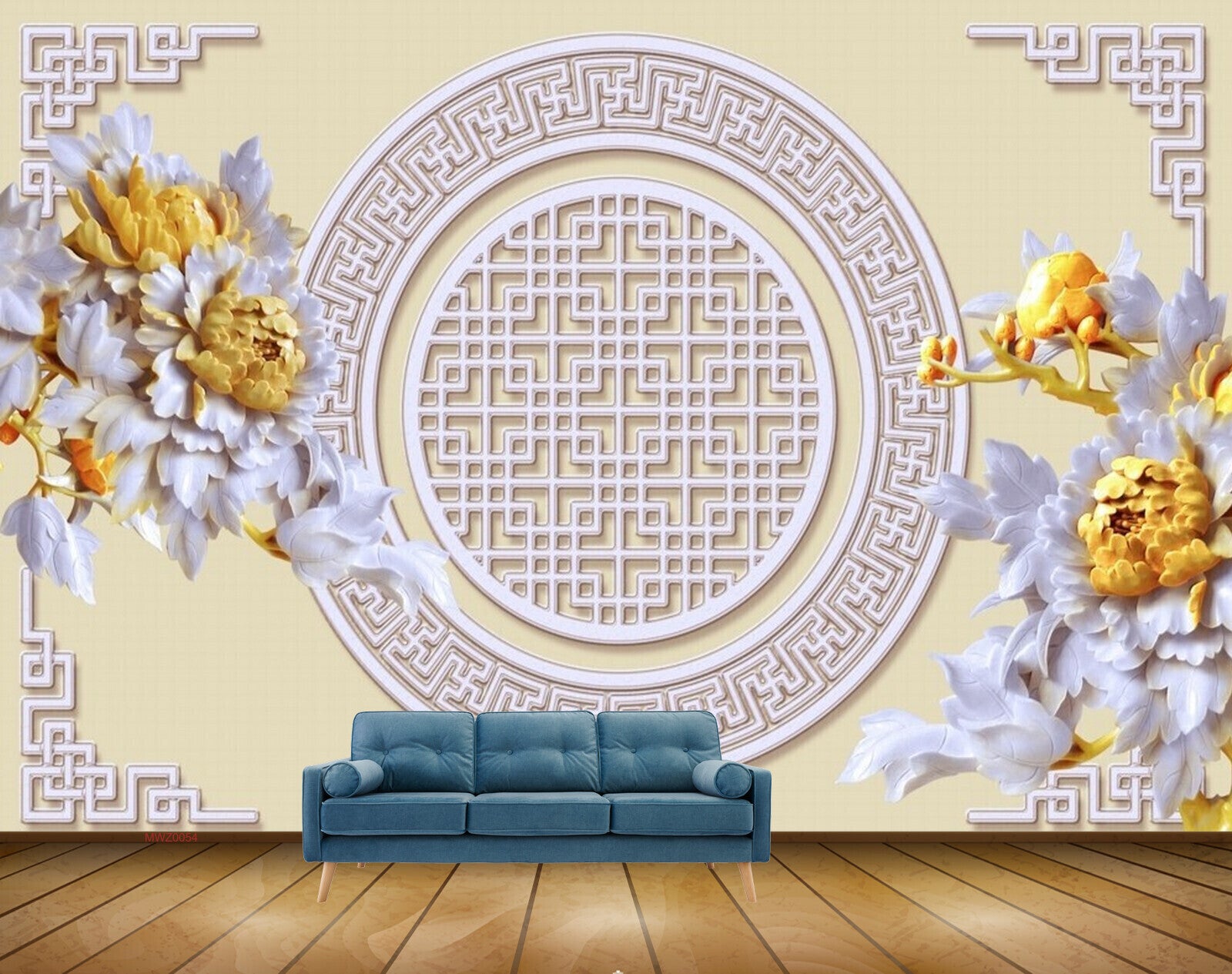 Avikalp MWZ0054 Yellow White Flowers HD Wallpaper