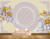 Avikalp MWZ0054 Yellow White Flowers 3D HD Wallpaper