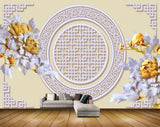 Avikalp MWZ0054 Yellow White Flowers 3D HD Wallpaper