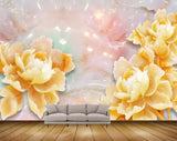 Avikalp MWZ0099 Orange White Flowers HD Wallpaper