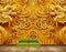 Avikalp MWZ0105 Golden Flowers Snakes Lions HD Wallpaper