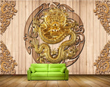 Avikalp MWZ0117 Golden Snake Lion HD Wallpaper