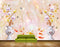 Avikalp MWZ0143 White Pink Flowers Fishes Butterflies HD Wallpaper