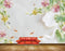 Avikalp MWZ0165 Pink Yellow Flowers Fishes Leaves HD Wallpaper
