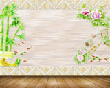 Avikalp MWZ0173 Plants Pink Flowers Fishes 3D HD Wallpaper