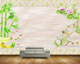 Avikalp MWZ0173 Plants Pink Flowers Fishes 3D HD Wallpaper