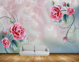 Avikalp MWZ0194 Pink Flowers Branches 3D HD Wallpaper