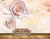 Avikalp MWZ0208 White Lavendar Flowers 3D HD Wallpaper