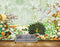 Avikalp MWZ0248 Peacock Ducks Swans Birds White Flowers Butterflies HD Wallpaper