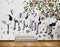 Avikalp MWZ0279 Black White Swans Leaves Tree HD Wallpaper