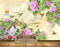 Avikalp MWZ0313 Pink Flowers Birds Sun Leaves HD Wallpaper