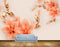 Avikalp MWZ0325 Peach Flowers Golden  HD Wallpaper