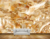 Avikalp MWZ0328 Golden Trees Bird 3D HD Wallpaper