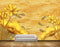 Avikalp MWZ0334 Yellow Flowers River Fishes HD Wallpaper