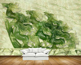 Avikalp MWZ0351 Green Horses 3D HD Wallpaper