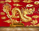 Avikalp MWZ0355 Gold Snake Flowers 3D HD Wallpaper