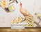 Avikalp MWZ0368 Peacock White Yelow Flowers HD Wallpaper
