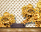 Avikalp MWZ0375 Yellow Flowers Leaves HD Wallpaper