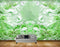 Avikalp MWZ0397 White Green Fishes Flowers HD Wallpaper