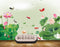 Avikalp MWZ0415 Pink White Flowers Fishes Leaves HD Wallpaper