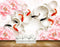 Avikalp MWZ0422 Orange Black Fishes Pink Flowers HD Wallpaper