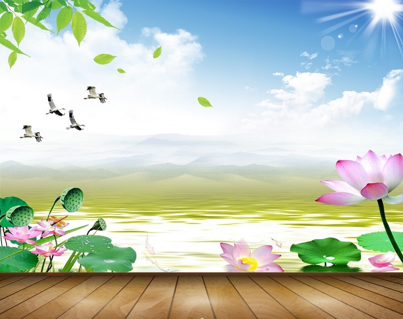 Blue Sky Green Flowers Background Illustration Wallpaper Image For Free  Download  Pngtree