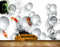 Avikalp MWZ0435 Orange Black Fishes HD Wallpaper
