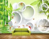 Avikalp MWZ0450 Fishes Butterflies Trees Water 3D HD Wallpaper