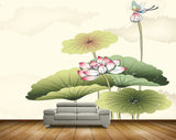 Avikalp MWZ0470 White Pink Yellow Flowers Leaves Butterfly 3D HD Wallpaper