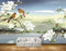 Avikalp MWZ0474 White Flowers Birds Butterflies River House HD Wallpaper