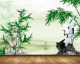 Avikalp MWZ0478 Swan Stone Trees River 3D HD Wallpaper