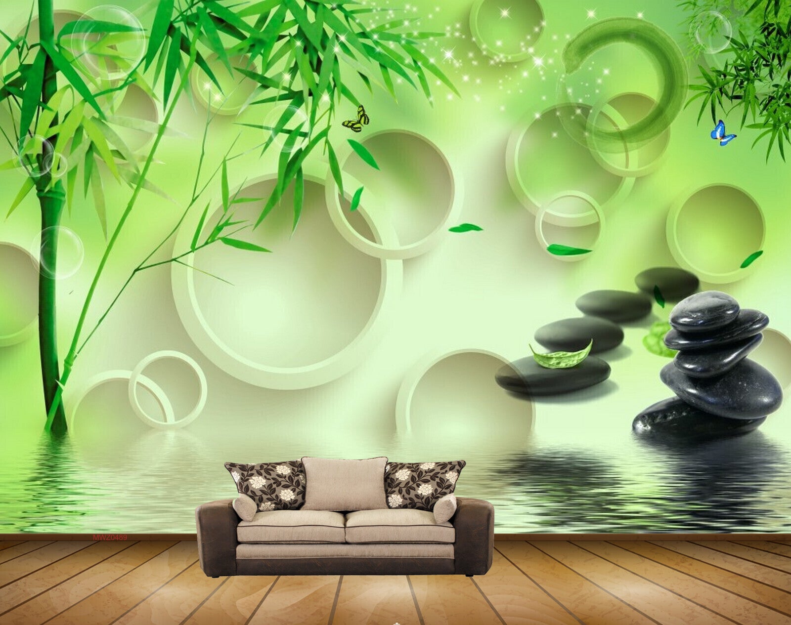 Bamboo Design Cutomize 3D Wallpaper Size Multiple at Best Price in Kolkata   Rani Wallpaper