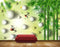 Avikalp MWZ0498 White Stones Greenary Birds HD Wallpaper