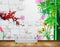 Avikalp MWZ0503 Orange Pink Flowers Plants HD Wallpaper