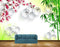 Avikalp MWZ0504 White Pink Flowers Fishes Plants HD Wallpaper