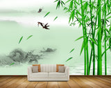 Avikalp MWZ0530 Birds Trees Boat River 3D HD Wallpaper