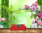 Avikalp MWZ0532 Pink White Flowers Plants Stones HD Wallpaper
